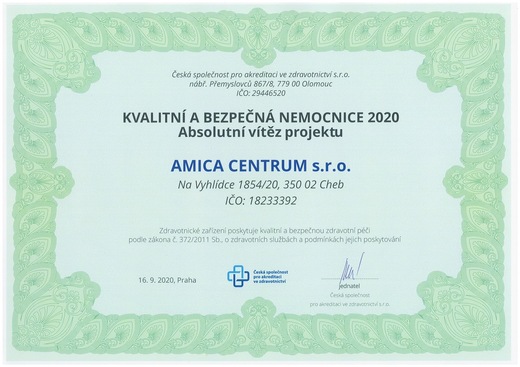 Kvalitní a bezpečná nemocnice 2020